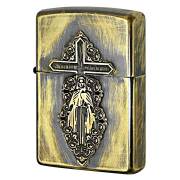 Zippo ジッポー マリア メタル クロス 十字架 ユーズド ブラス 63440298 メール便可