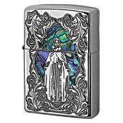 Zippo ジッポー シェル 貝 マリア ニッケルいぶし 63450198