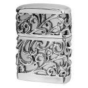 Zippo ジッポー アラベスク 唐草 メタル ジャケット 銀メッキイブシ Metal Jacket ARABESQUE 2SIMJ-DEVIL20