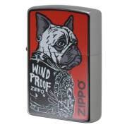 Zippo ジッポー ワイルドドック ブルドッグ 犬 レッド RD メール便可