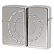 Zippo ジッポー マジカルトリック ペア 惑星 ラインストーン レギュラー スリム MMW-NIP