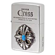 Zippo ジッポー クロス 十字架 メタル 純銀メタル いぶし仕上げ Cross Metal CRS-I メール便可