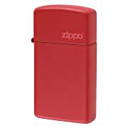 Zippo ジッポー スリム レッド マット ジッポ ロゴ SLIM Red Matte Zippo Logo 1633ZL メール便可