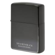 Zippo ジッポー レギュラー チタニューム ブラック ポリッシュ 鏡面 Titanium series  20-BKTT メール便可