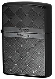 Zippo ジッポー 網目模様 両面加工 つむぎ ブラック Tsumugi MESH 2BK-MESH メール便可