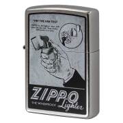 Zippo ジッポー オールドポスター風 TRY THE FAN TEST アメリカ加工 Processing in USA Z207-119571 メール便可