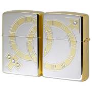 金文字 銀文字 お揃いのジッポっぽ〜2個セット　ビンテージ Zippo ジッポー 漢字 和柄 シルバーサテン ゴールド 金銀 代表