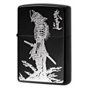 Zippo ジッポー 武士道 BUSHIDO 和柄  鎧 兜 ブラック 銀差し 1201S900