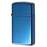 Zippo ジッポー スリム サファイア 無地 青 ブルー 鏡面 ポリッシュ SLIM High Polish Blue No.20494 メール便可