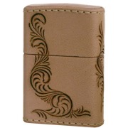 Zippo ジッポー 革巻き レザー ワークス カオス Leather Works CHAOS LWC Z 唐草 アラベスク