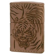 Zippo ジッポー 革巻き レザー ワークス カオス Leather Works CHAOS LWC Z 猛虎