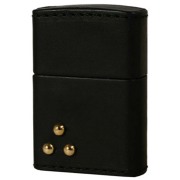 Zippo ジッポー 革巻き レザー ワークス カオス Leather Works CHAOS LWC Z スリードットスタッズ