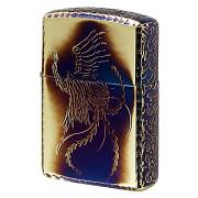 Zippo ジッポー アーマー 鳳凰 フェニックス 唐草 アラベスク ARMOR 5面デザイン ブラスいぶし ゴールドタンク 鳳凰
