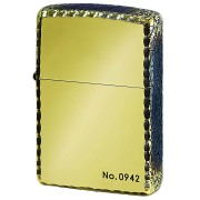 Zippo ジッポー サイドアラベスク 唐草 3面 コーナーリューター加工 ブラスいぶし シリアル番号 3ER-ARABESQUE A