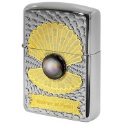 Zippo ジッポー アーマー 黒蝶貝 パール 3ピースメタル ARMOR Mother of Pearl BK