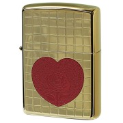 Zippo ジッポー ハート 薔薇 チタニュームコーティング ゴールド TITANIUM COATING Heart Rose Gold TC-G メール便可
