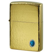 Zippo ジッポー ターコイズ 天然石 ハンマートーン チタニュームコーティング ゴールド TITANIUM COATING Hammer Tone Turquoise Gold HT-G メール便可