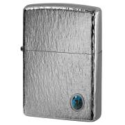 Zippo ジッポー TITANIUM COATING Hammer Tone Turquoise Silver HT-S メール便可