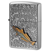 Zippo ジッポー シロギス 鱚 ヴィンテージ 七宝メタル 海水魚 Vintage Cloisonne fish metal Salt Water Fish AN-シロギス