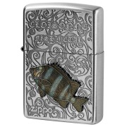 Zippo ジッポー 石鯛 イシダイ ヴィンテージ 七宝メタル 海水魚 Vintage Cloisonne fish metal Salt Water Fish AN-イシダイ