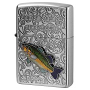 Zippo ジッポー ブラックバス ヴィンテージ 七宝メタル 淡水魚 Vintage Cloisonne fish metal Fresh Water Fish AN-ブラックバス