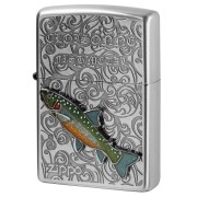 Zippo ジッポー イワナ ヴィンテージ 七宝メタル 淡水魚 Vintage Cloisonne fish metal Fresh Water Fish AN-イワナ