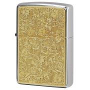 Zippo ジッポー アラベスク 唐草  ＃200 ゴールドプレート ニッケルメッキ 2MP-アラベスクC GP メール便可