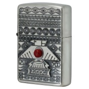 Zippo ジッポー ネイティブアメリカン サンダーバード シルバーいぶし レッド Thunderbird RD Silver Oxidized