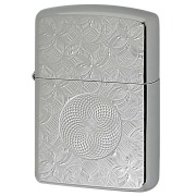 Zippo ジッポー アーマー グリッター 両面加工 ホワイトニッケル ARMOR GLITTER White Nickel