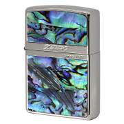 Zippo ジッポー シェル カラーライン 貝 両面加工 ブルー SHELL LINE  BL
