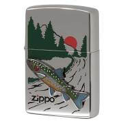 Zippo ジッポー 七宝メタル 淡水魚 フィッシング 釣り イワナ メール便可