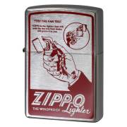 Zippo ジッポー オールドポスター TRY THE FAN TEST レッド FAN-RD メール便可