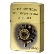 Zippo ジッポー 訳あり傷あり BULLET 弾丸 アンティークブラス BR