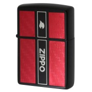 Zippo ジッポー カーボン 炎 アイコンフレーム ジッポ ロゴ レッド CARBON SERIES Ver.2 2BK-REDCAEBONZ