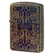 Zippo ジッポー アーマー 5面 アラベスク 唐草 コーナーリューター ジッポ ロゴ ゴールド ARMOR Arabesque シリアル番号 162GI-Z5KARART