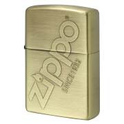 Zippo ジッポー ジッポ ロゴ ZIPPO LOGO 真鍮メッキ 古美仕上げ 205-Z メール便可