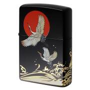 Zippo ジッポー 和柄 日本 美 波 鶴 太陽  2BKG-CRANE