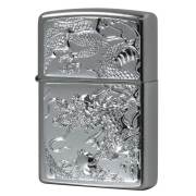 Zippo ジッポー 龍 ドラゴン 立体電鋳板 クロームバレル 3D DRAGON  Z3D-DR NI