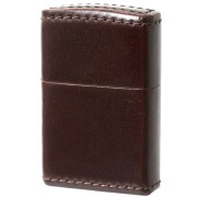 Zippo ジッポー 革巻き 本革 コードバン 馬 ホース 茶 ブラウン