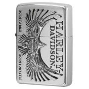 Zippo ジッポー ハーレーダビッドソン 日本限定モデル バイク 二輪 モーターサイクル  Harley Davidson シルバーいぶしフライングイーグル メタル オフィシャルライセンス品 HDP-76