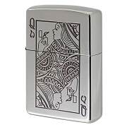 Zippo ジッポー トランプ柄 銀いぶし クイーン
