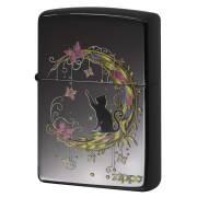 Zippo ジッポー 三日月 クレセントムーン 月とネコ Moon Cat BNI