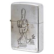 絶版/ヴィンテージ Zippo ジッポー 中古 1968年製造 ベトナムZIPPO THE HIGHER YOU GO….  [C]使用感あり傷汚れあり