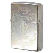 絶版 Zippo 2000年製造 限定 クレストデザイン 純銀メタル付き 絶版 Zippo 2000年製造 限定 クレストデザイン 純銀メタル付き