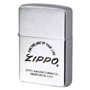 絶版/ヴィンテージ Zippo ジッポー 中古 1987年製造 ZIPPO LOGO Design ブラッシュド  [B]使用感ありやや傷汚れあり