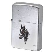 絶版/ヴィンテージ Zippo ジッポー 中古 1951年製造 スポーツシリーズ 馬 Horse  [C]使用感あり傷汚れあり