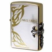 絶版/ヴィンテージ Zippo ジッポー 中古 2006年製造 HOLY CROSS サイドクロスメタル SG No.0563  [A]使用感少なく状態が良い