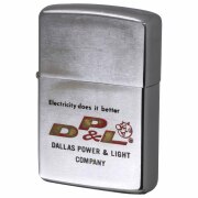 絶版/ヴィンテージ Zippo ジッポー 中古 1966年製造 Dallas Power & Light Company ダラス・パワー＆ライト・カンパニー  [C]使用感あり傷汚れあり
