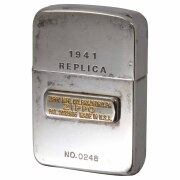 絶版/ヴィンテージ Zippo ジッポー 中古 2001年製造 1941レプリカ ボトムスタンプメタル シリアルNo.0248  [C]使用感あり傷汚れあり