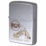 絶版/ヴィンテージ Zippo ジッポー 中古 1964年製造 RCA レコード His Master's Voice  [C]使用感あり傷汚れあり